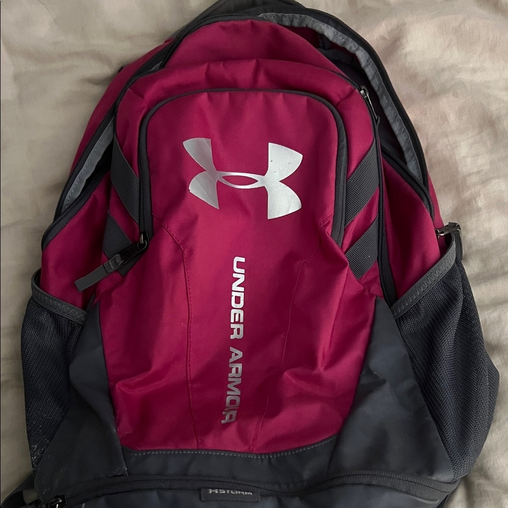 Under Armour Backpack in Pink and Gray
